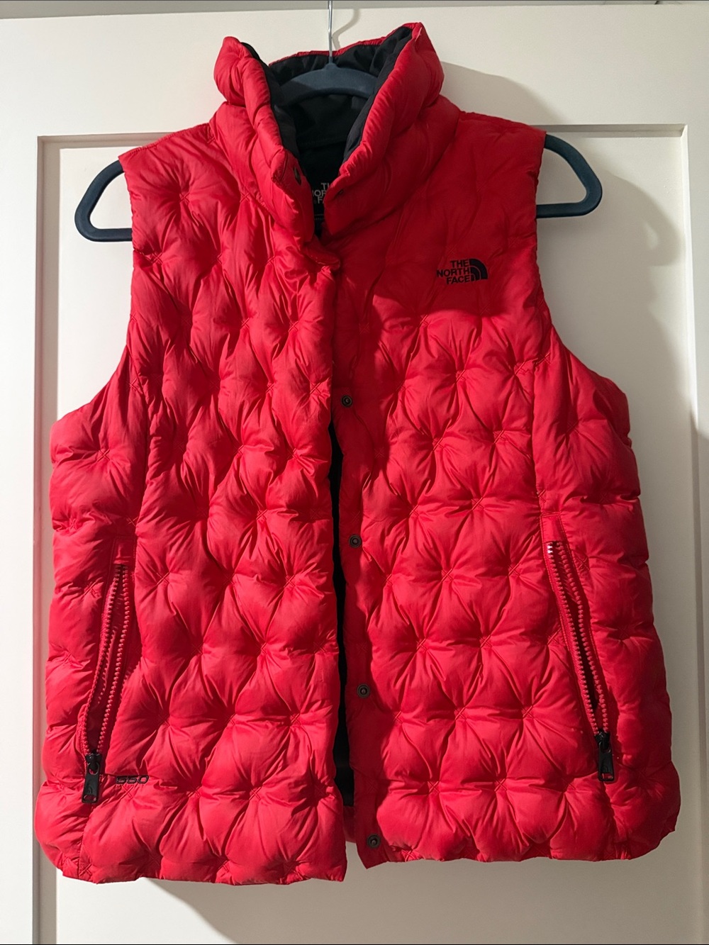 The North Face Women's Bright Red Quilted Down Vest